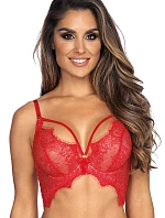 Dámska podprsenka/polokorzet V-9581 Červená - Axami