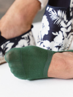 Pánske bavlnené ponožky so silikónom 058