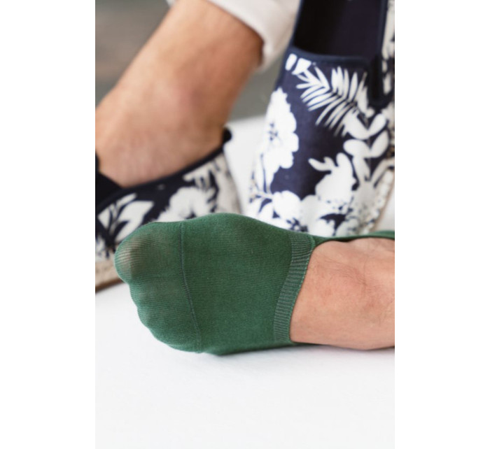 Pánske bavlnené ponožky so silikónom 058