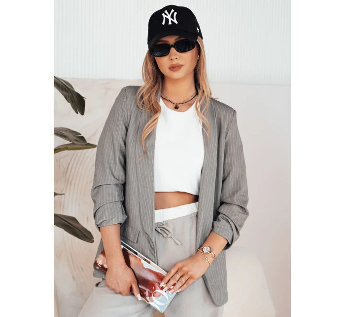 Dámska bunda OPTON tmavo šedá FashionStreet PY0095