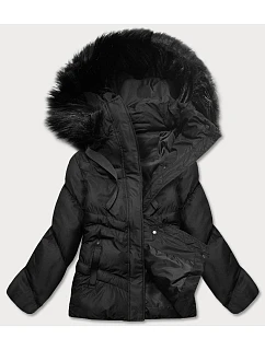 DAMSKA KURTKA ZIMOWA Z KAPTUREM CZARNA model 21243723 - J.STYLE