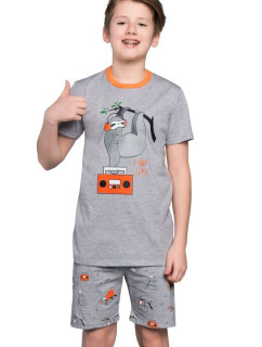 Chlapčenské pyžamo Bafi šedej