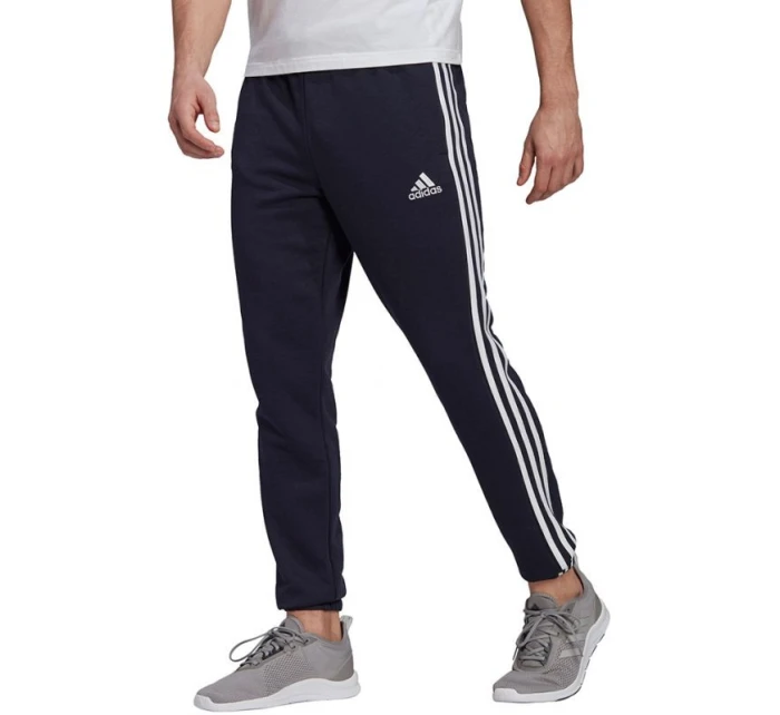 Adidas Essentials Elastické nohavice so zúženými manžetami a 3 prúžkami M GK8830