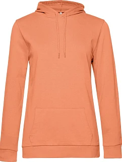 B&C #Hoodie /women Dámska mikina s kapucňou 01.W04W melónovo oranžová