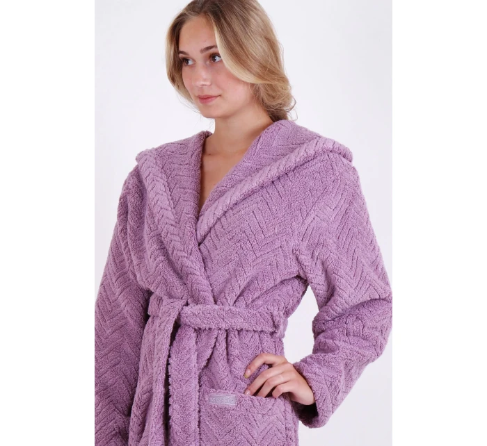 Dámsky župan Athena s kapucňou 3116 4605 Elderflower - Vestis