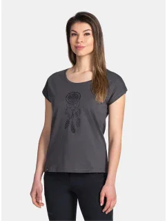 Dámske tričko ROANE-W Čierne s potlačou - Kilpi