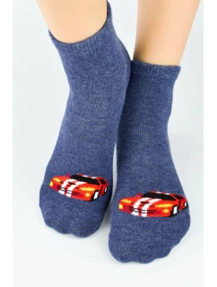 CHLAPČENSKÉ BAVLNENÉ PONOŽKY SO SILIKÓNOM SB009