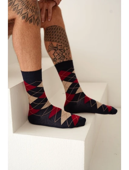 Pánske ponožky Romby 0125.093