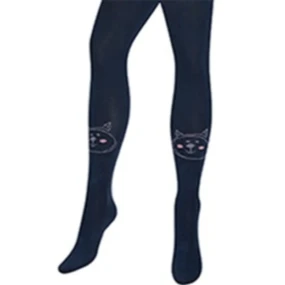 KIDDY - Vzorované pančuchy 2-6 ročné dievčatá NAVY 92/98