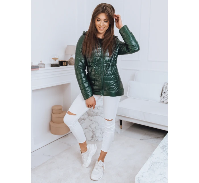 Dámská bunda tmavě zelená Dstreet model 21964261 - FashionStreet Dámská bunda tmavě zelená Dstreet model 21964261 - FashionStreet