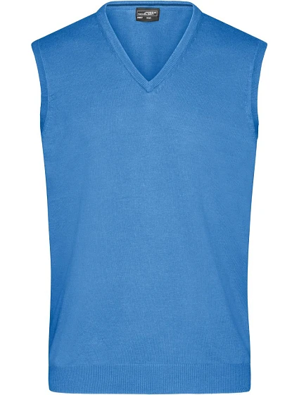 Daiber JN 657 Pánska sveterová vesta s výstrihom do V 02.0657 glacier blue