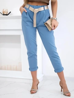 Nohavice Puntor s opaskom denim