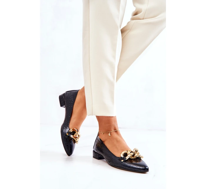 Kožené lodičky z kůže Černe model 21572557 - Boto