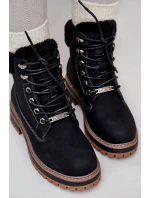 Zateplené dámské boty Big Star model 21669664 Černé - Big Star Shoes Zateplené dámské boty Big Star model 21669664 Černé - Big Star Shoes
