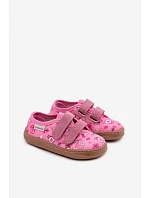 Dětské dívčí barefoot pantofle Růžové model 22100987 - Milami