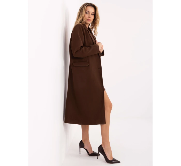 Płaszcz IT PL model 21755231 ciemny brązowy - FPrice