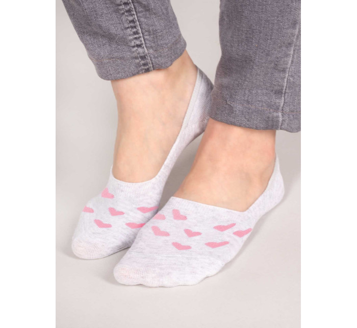 Yoclub Bavlnené dievčenské ponožky 3-pack SKB-0094G-AA00 Viacfarebné