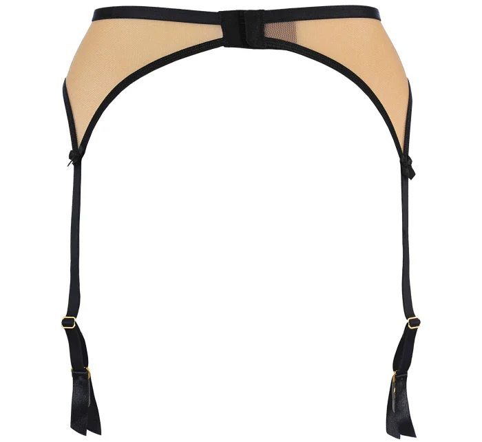 Podväzkový pás V-10802 béžovo-čierny - Axami