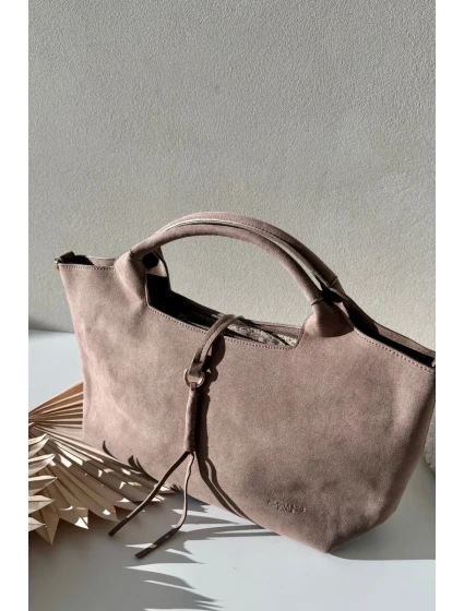 Taška z eko semiše Taupe Ivonira Taška z eko semiše Taupe Ivonira