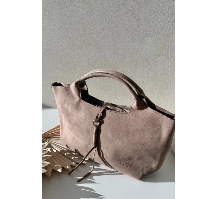 Taška z eko semiše Taupe Ivonira Taška z eko semiše Taupe Ivonira
