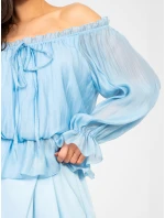 Bluzka MI BZ model 22007057 jasny niebieski - FPrice Bluzka MI BZ model 22007057 jasny niebieski - FPrice