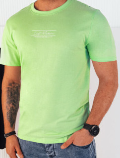 Pánske tričko s potlačou, zelené Dstreet RX5472