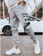 Pánske bojové nohavice šedé FashionStreet UX4219