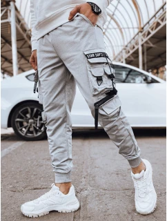 Pánske bojové nohavice šedé FashionStreet UX4219