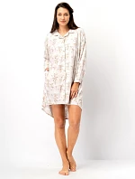 Dámska košeľa bez gombíkov Key LND 567 B25 dl/r 2XL-4XL
