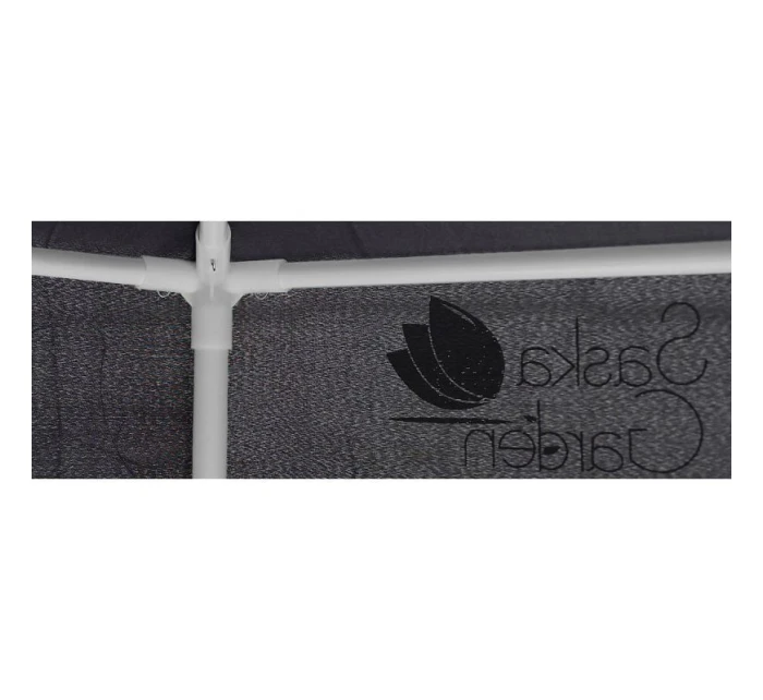 Záhradný pavilón 2x2x2x2,5 m so sivou moskytiérou