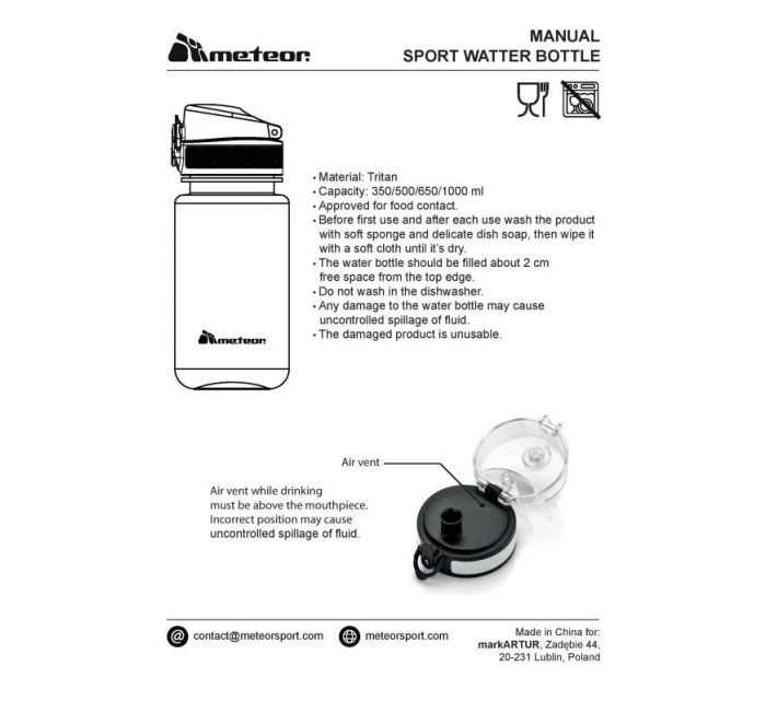 500 ml láhev model 21340849 - Meteor