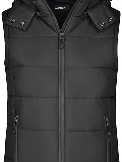 JN Dámská prošívaná vesta s kapucí 02. black model 22494829 - Daiber