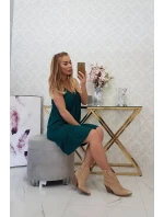 Šaty s model 21753090 páskem zelené - K-Fashion