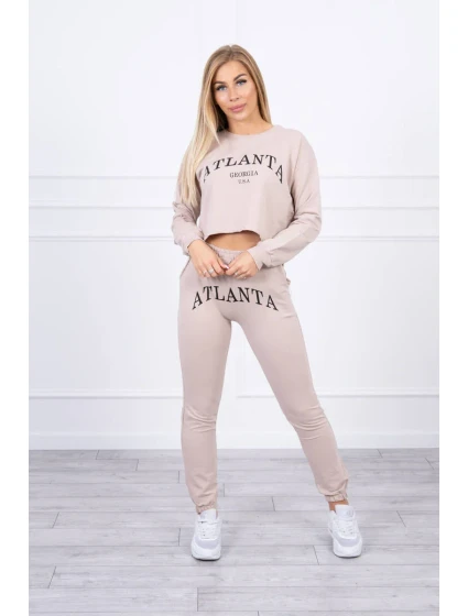 Sada Atlanta s potiskem béžová Sada Atlanta s potiskem béžová