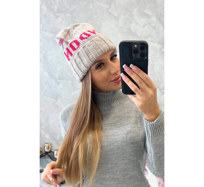 Dámska čiapka London K385 dark beige