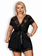 Elegantní župan 810 model 8212644 black XXL - Obsessive
