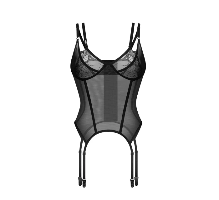 Dámsky zvodný korzet Arrowel black - Obsessive