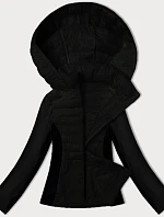 Dámska bunda z lepenej tkaniny J Style Black (16M9223-392)