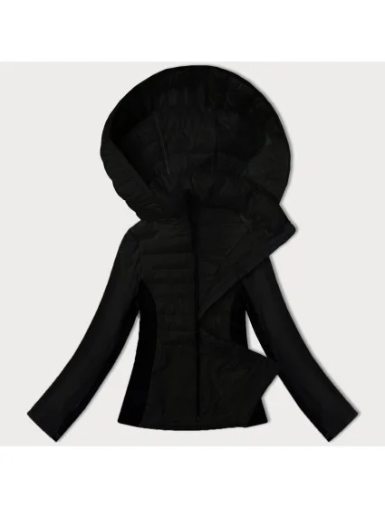 Dámska bunda z lepenej tkaniny J Style Black (16M9223-392)