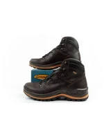 Grisport Marrone pánske trekové topánky kožené nepremokavé členkové topánky