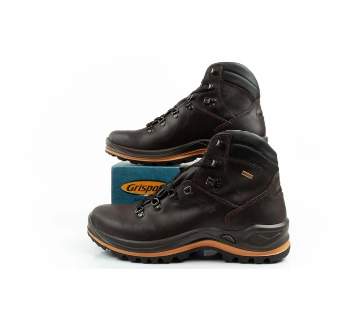 Grisport Marrone pánske trekové topánky kožené nepremokavé členkové topánky
