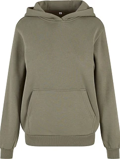 BY 289 Dámská oversize mikina s kapucí "Fluffy" model 22451610 pale olive - Build your Brand