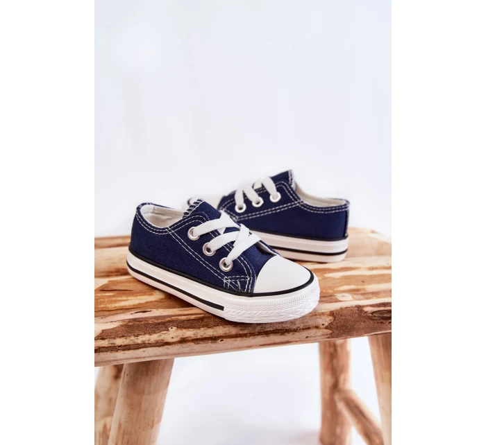 Dziecięce Trampki Klasyczne Granatowe Filemon Dziecięce Trampki Klasyczne Granatowe Filemon