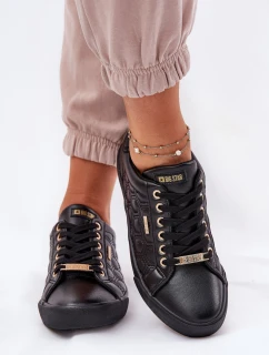 Trampki Damskie Z Eko Skóry Big Star RR274323 Czarne