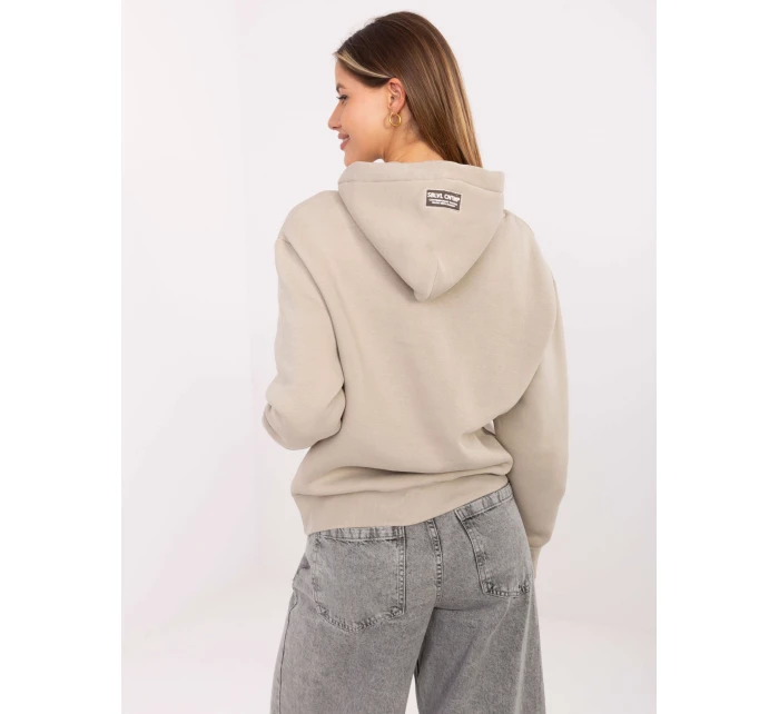 Mikina D10608BC02802A2NO light beige