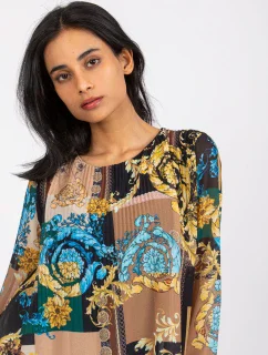 Blúzka DHJ BZ 8643 3.65P čierna a béžová