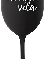 (NE)VINNÁ VÍLA - čierny pohár na víno 350 ml