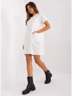 Dámske šaty RV SK 8723.89P Ecru - FPrice Dámske šaty RV SK 8723.89P Ecru - FPrice