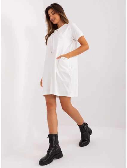 Dámske šaty RV SK 8723.89P Ecru - FPrice Dámske šaty RV SK 8723.89P Ecru - FPrice