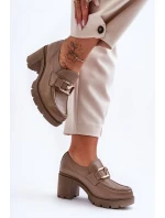 Poltopánky na podpätku model 183958 Step in style